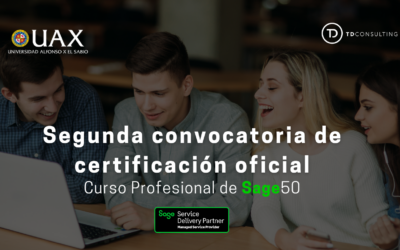 Segunda convocatoria del curso oficial Sage50 impartido por TDconsulting en la UAX