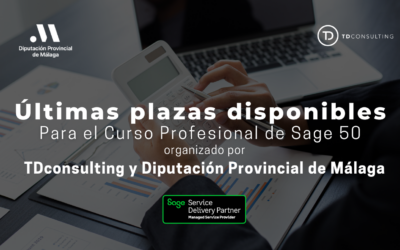 El Curso Profesional Sage50 de la Diputación de Málaga y TDconsulting ultima sus plazas para alumnos