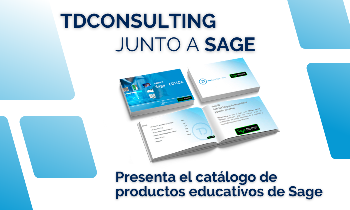 TDconsulting presenta junto a sage el catálogo de productos educativo de Sage