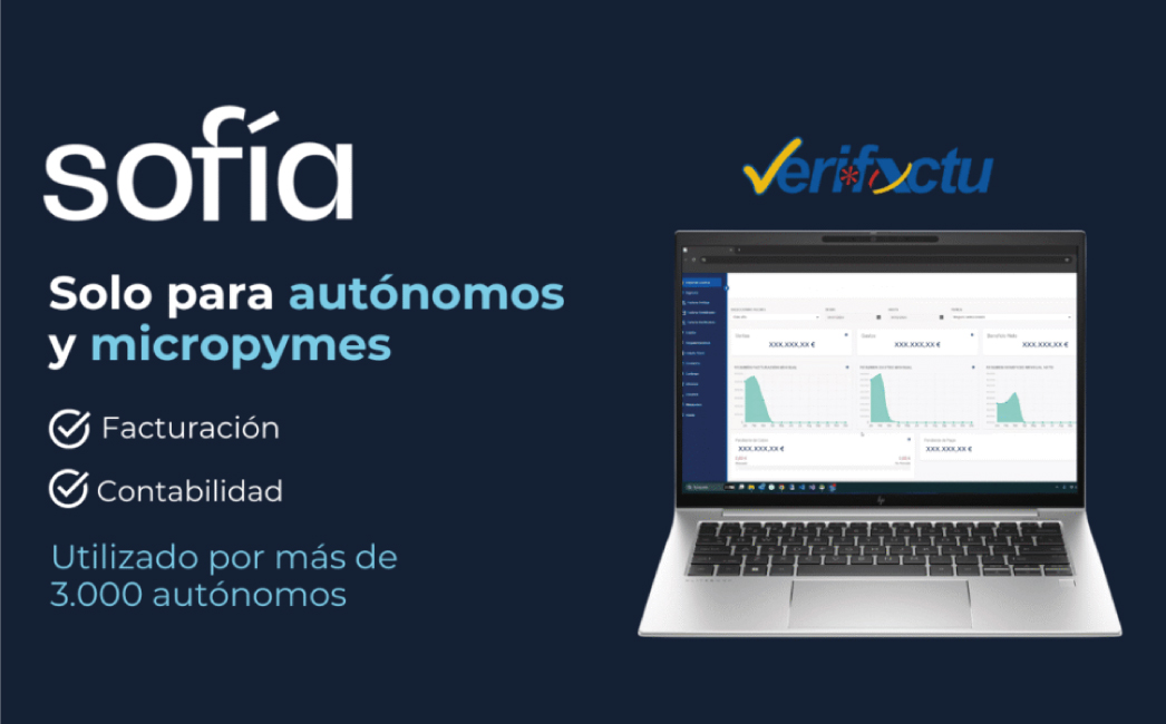 Sofía ERP con VeriFactu: Software para autónomos