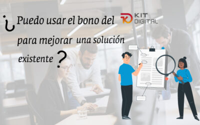 ¿Puedo usar el bono para mejorar una solución existente?