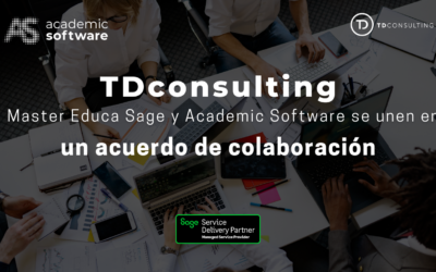 Acuerdo de colaboración: TDconsulting, Master Educa Sage, y Academic Software