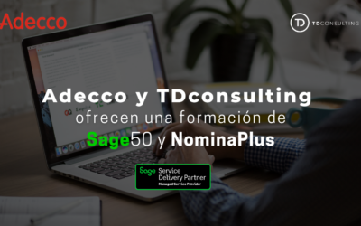 Adecco y TDconsulting ofrecen una formación de Sage50 y NominaPlus
