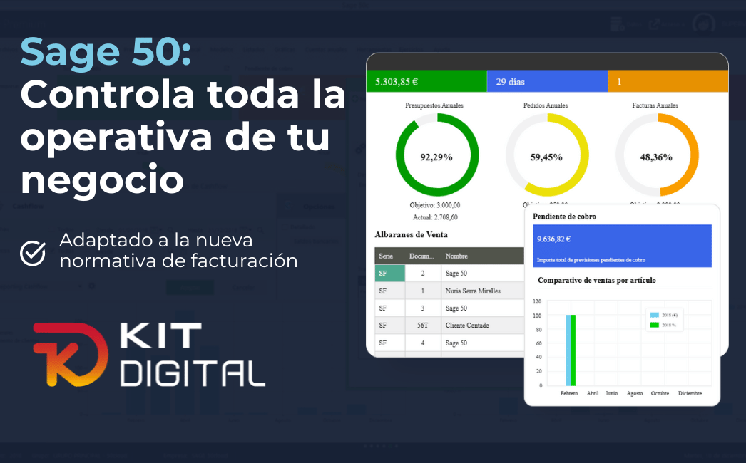 Sage 50: Gestión de procesos gratuito con el Kit Digital